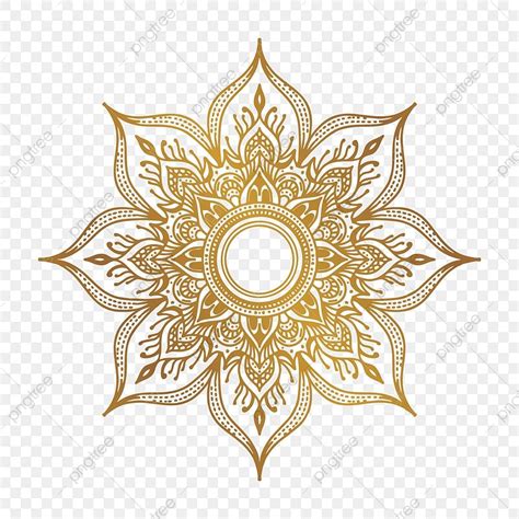 Mandala Islamic Pattern Vector Art Png Gold Luxury Mandala With