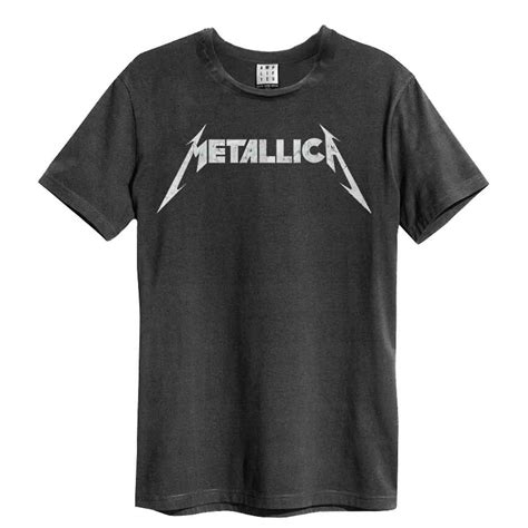 Metallica Metallica Logo Vintage Charcoal T Shirt Cavoae