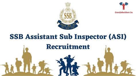 Ssb Assistant Sub Inspector Asi Recruitment Apply For