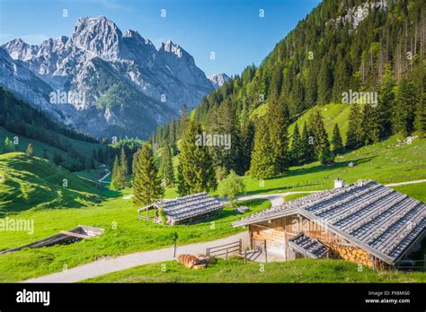 Switzerland Mountain Chalets Flowers Hi Res Stock Photography And