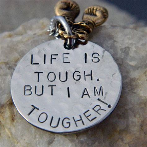 Life Is Tough But I Am Tougher With Boxing Gloves Necklace Etsy