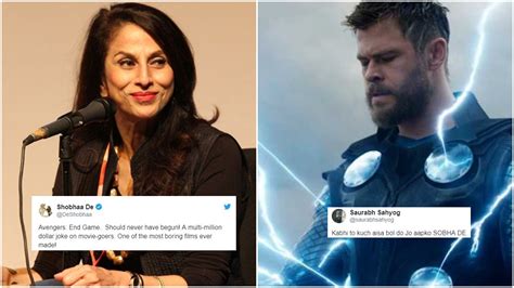 Endgame is everything marvel fans could want and more. Shobhaa De Called Avengers Endgame The Most Boring Film ...