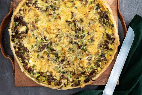Quiche met prei en gehakt
