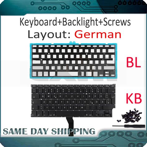 New For Apple Macbook Air 13 A1369 A1466 German Germany De Gr Keyboard
