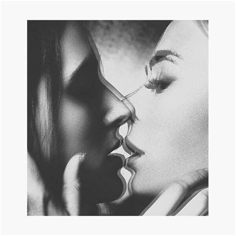 Girls Kissing Sexy Ts Photographic Print For Sale By Hypnotzd