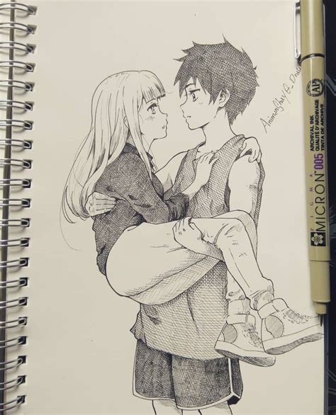 Cute Couple Manga Drawings Manga Drawing Info