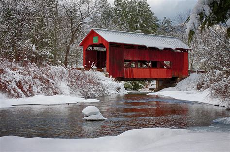 Vermont Covered Bridge Photograph By Jeff Folger Pixels