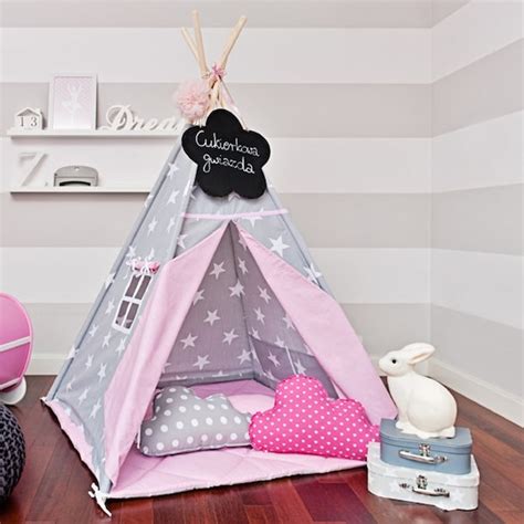 Large Set Of Teepee Kids Play Tent Tipi Candy Star By Funwithmum