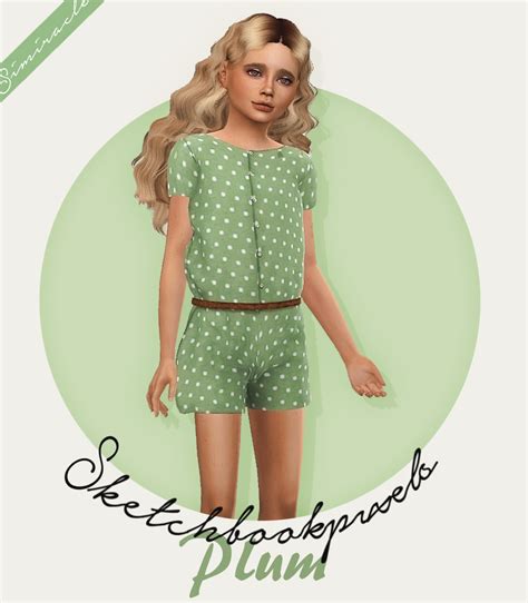 Cute Romper By Simiracle Sims 4 Cc Kids Clothing Kids Outfits