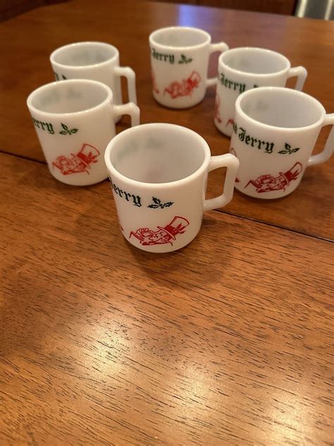 Vintage Holiday Tom And Jerry Punch Bowl Set Ebay