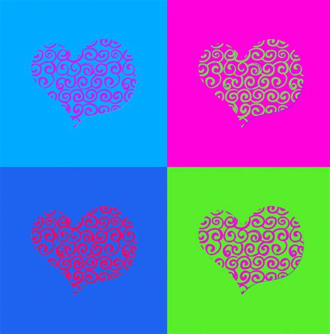 Patterned Heart Grid Free Stock Photo Public Domain Pictures
