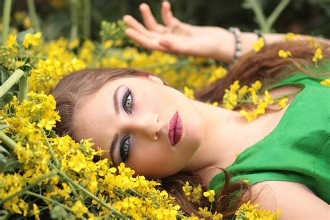 Free Images Nature Grass Plant Girl Sunlight Leaf Flower Model