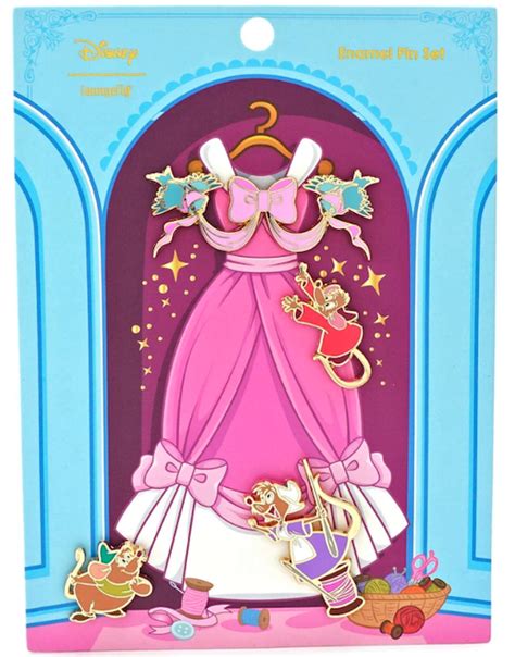 Cinderella 70th Anniversary Loungefly Disney Pin Set Disney Pins Blog