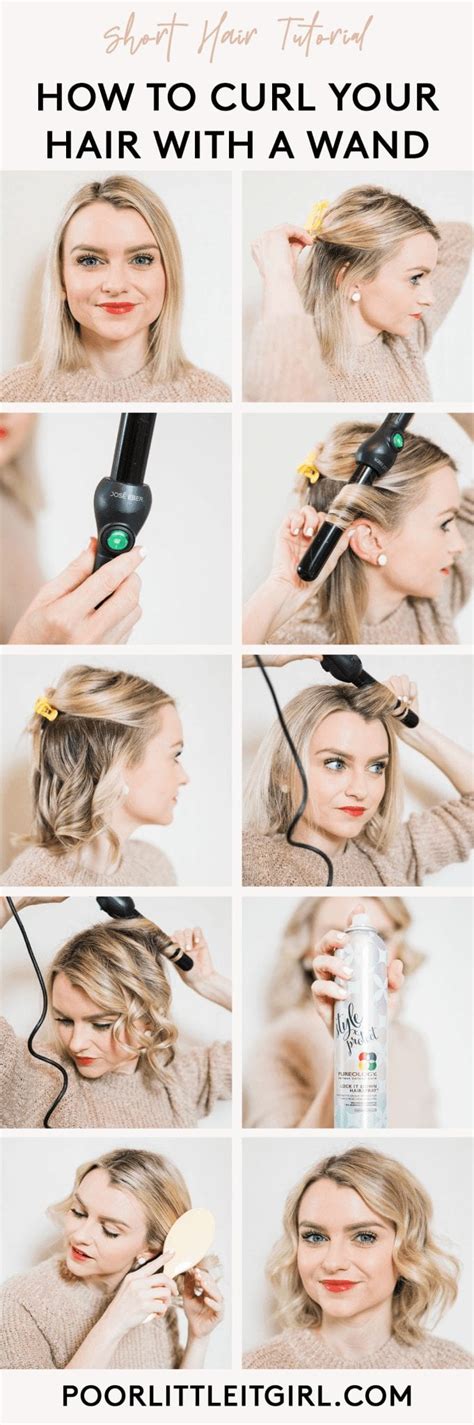 How To Curl Your Hair With A Wand Poor Little It Girl