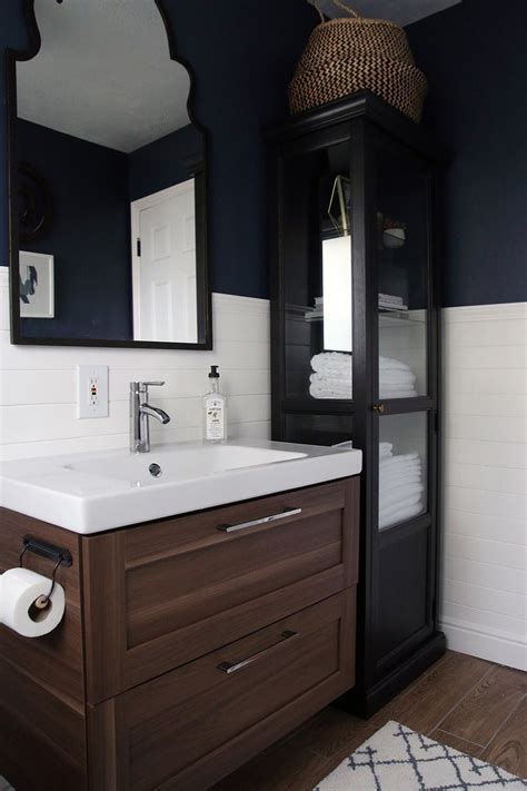Read on to see them. Ikea Vanity and Linen cabinet in Chris Loves Julia's ...