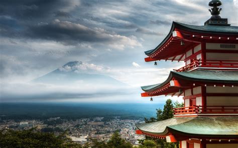 Churei Tower Mount Fuji In Japan 4k Hd Wallpaper Rare Gallery