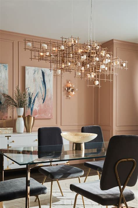 The Petra Chandelier Is A Striking Display Of Architectural Beauty Intertwining Bars And