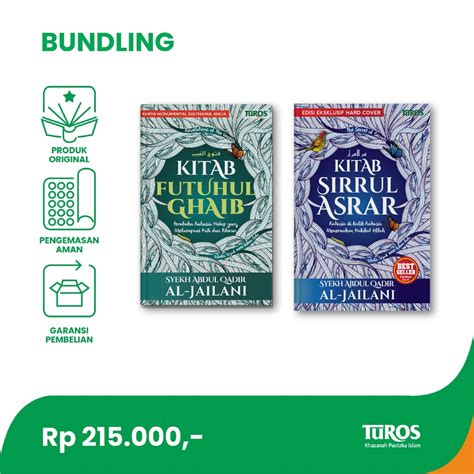 Jual Paket Bundling Kitab Sirrul Asrar Dan Kitab Futuhul Ghaib Syekh Abdul Qadir Al Jailani