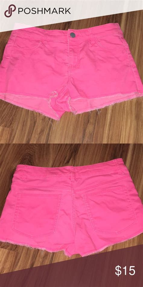 Hot Pink Neon Short Shorts Neon Shorts Neon Pink Hot Pink