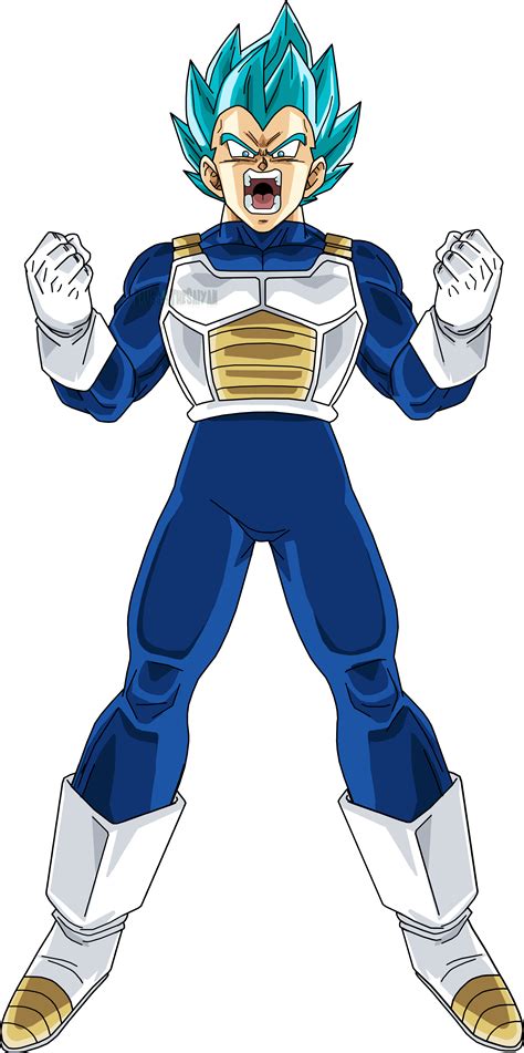 The rigid hair of the super saiyan 2 state becomes flowing and smooth again, and grows down to or sometimes passes the user's waist (unless the user in question is bald, in which case the user is still bald). Super Saiyan Blue Vegeta 3 by BrusselTheSaiyan on DeviantArt