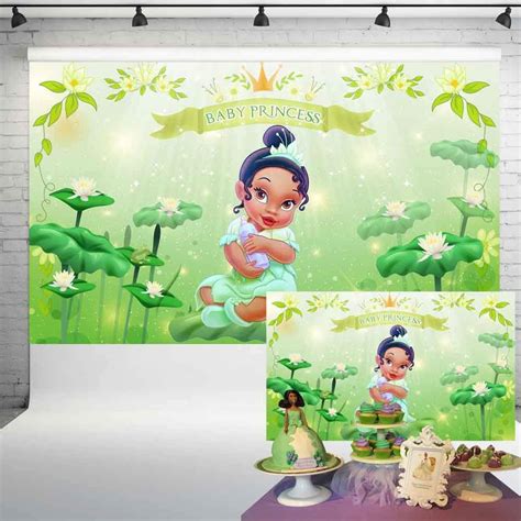 Buy Baby Tiana Naby Shower Backdrop Princess Birthday Party Banner For