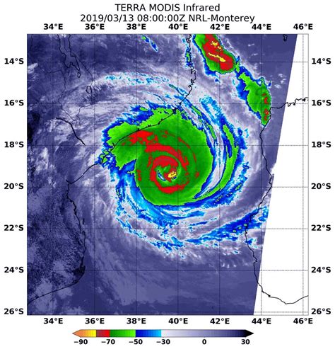 Nasa Infrared Imagery Reveals Powerful Tropical Cyclone Idai At