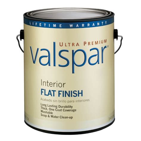 Valspar Ultra Premium Flat Ultra White Latex Interior Paint 1 Gallon