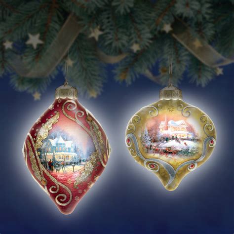 Thomas Kinkade Light Up The Season Ornament Collection Illuminate