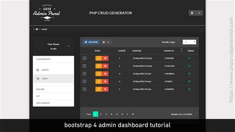 Php Crud Tutorial Generate Crud Admin Delete Form Bootstrap Admin Panel Youtube