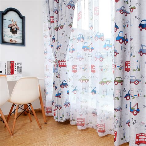 Blackout Curtains For The Bedroom Toy Car Kids Room Curtains Window
