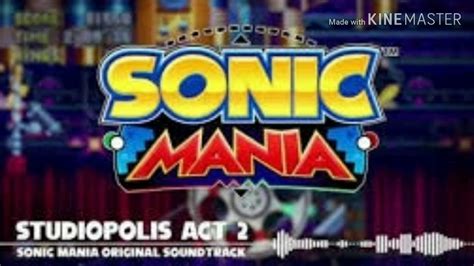 Sonic Mania Ost Studiopolis Zone Act 2 Youtube