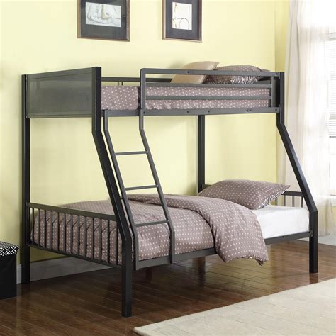 Coaster Bunks Metal Twin Over Full Loft Bunk Bed With Loft Dunk And Bright Furniture Bunk Beds
