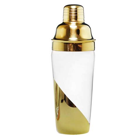 New Design Half Electroplating Gold Cocktail Shaker - Buy Gold Cocktail 