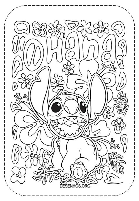 40 Desenhos Do Stitch Para Colorir E Imprimir