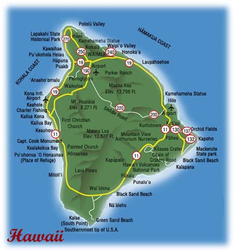 Hawaiian Honeymoons The Big Island Overview Activities Photos Map