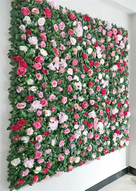 Flower Wall Backdrop For Wedding Party Decor Artificial Floral Wall