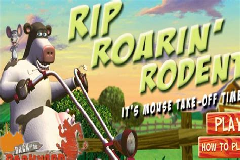 Back At The Barnyard Rip Roarin Rodent Nick Games Asia