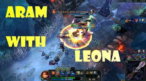 league of legends howling abyss with leona youtube