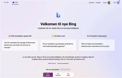 AI chatten i Microsoft Bing søk er nå åpen for alle