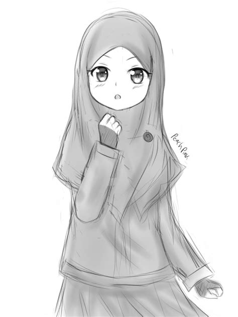 Tips dan trik memilih pensil agar gambar lebih keren kursus. Lukisan Pensil Anime Hijab - Anime Hijab