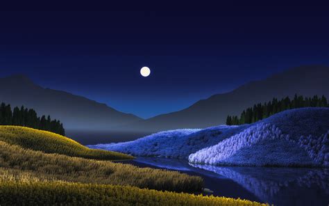 Night Wallpaper 4k Landscape Surreal Windows 11