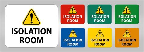 Isolation Room Sign 2717545 Vector Art At Vecteezy