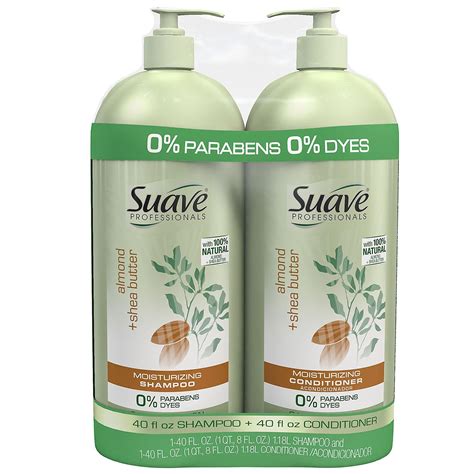 Suave Professionals Almond And Shea Butter Shampoo And Conditioner 40 Fl