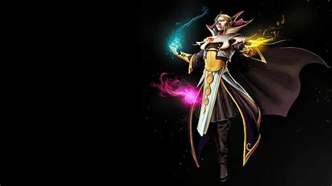 Hd Wallpaper Invoker Magic Fighter Flame Dota 2 Video Game Desktop