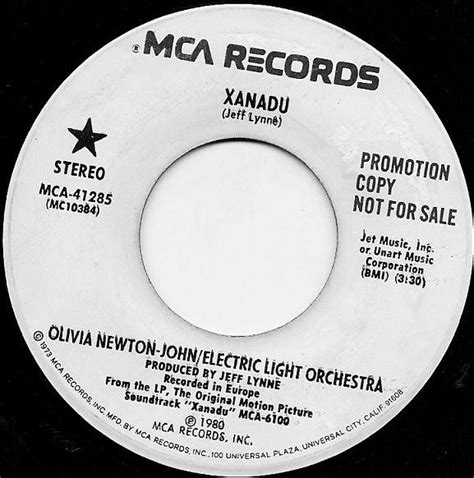 Olivia Newton John Electric Light Orchestra Xanadu 1980 Vinyl