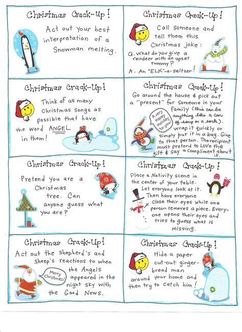 Christmas worksheets and teaching resources for esl students. Christmas Fun Cards - FREE PRINTABLES! - Happy Home Fairy