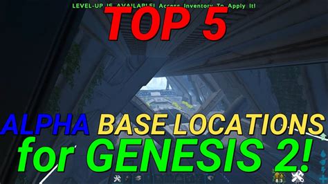 Top 5 Alpha Base Locations For Genesis 2 Ark Survival Evolved Official Pvp Youtube
