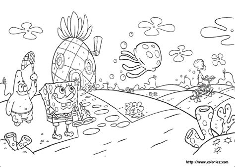 Dibujos para colorear de Bob Esponja y sus amigos | Dibujos para cortar