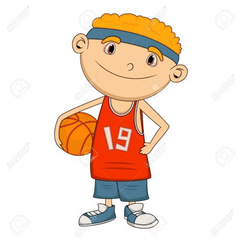Pngtree > free vectors > vector cartoon boy shooting basketball. Basketball Player Drawing | Free download on ClipArtMag