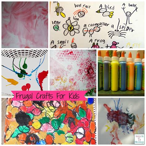 Frugal Crafts For Kids Round Up - Mama to 6 Blessings